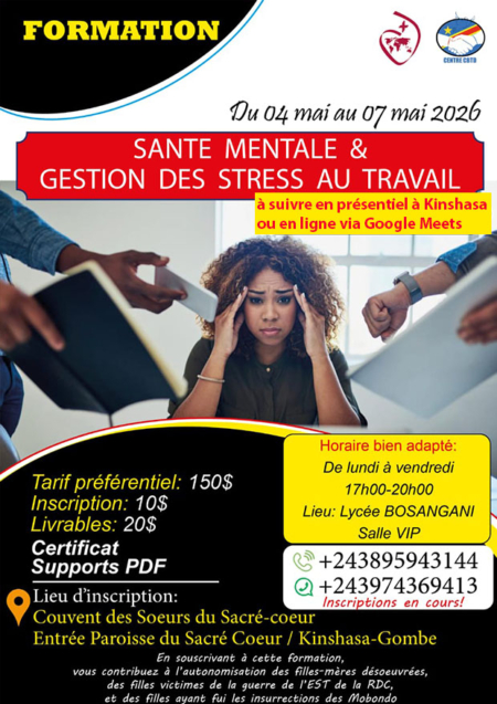 Formation en santé mentale, sécurité au travail et prévention des risques